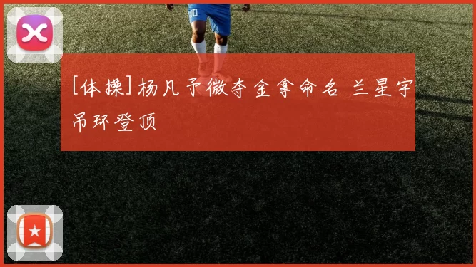 [体操]杨凡予微夺金拿命名 兰星宇吊环登顶