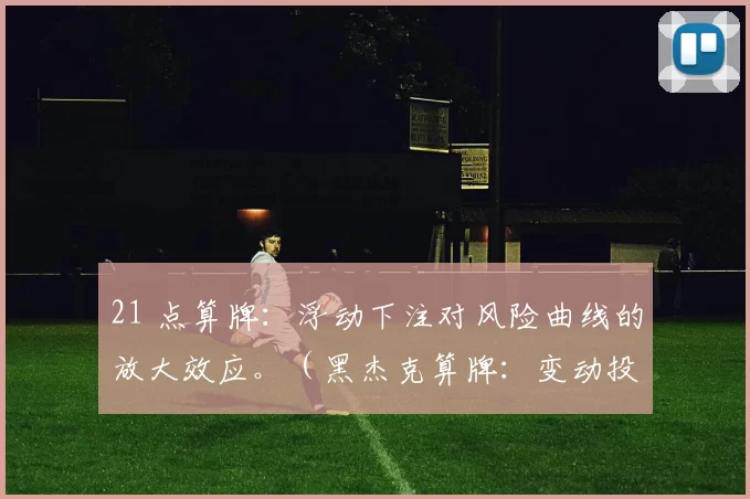 21 点算牌：浮动下注对风险曲线的放大效应。（黑杰克算牌：变动投注如何放大风险曲线）