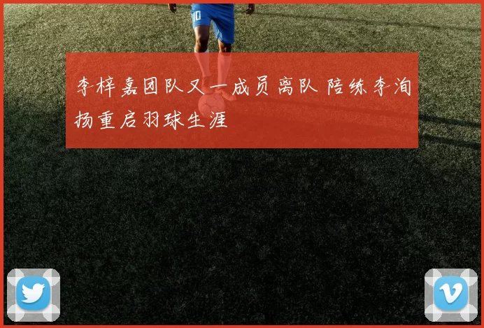 李梓嘉团队又一成员离队 陪练李洵扬重启羽球生涯
